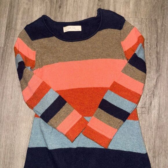 Anthropologie Isabella Sinclair lambswool blend colorblock sweater dress - Picture 3 of 5